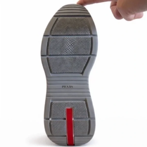 Prada suede & mesh runner sneakers - Picture 3 of 4